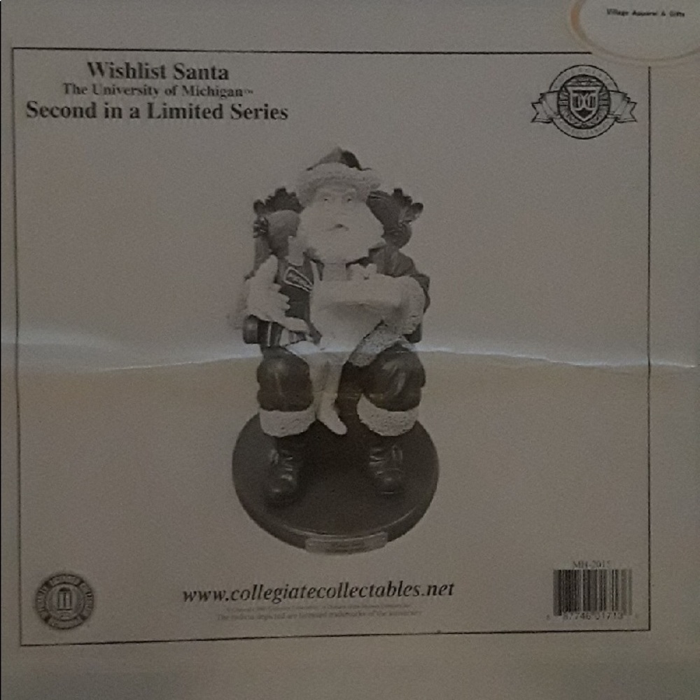 Collegiate Collectables Wishlist Santa University of Michigan 〽️〽️〽️